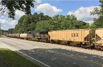 CSX 3304 pushing mid-train